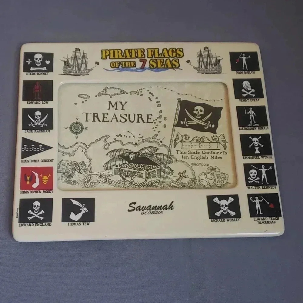 Pirate Flags of the 7 Seas Savannah‎ Georgia Picture Frame